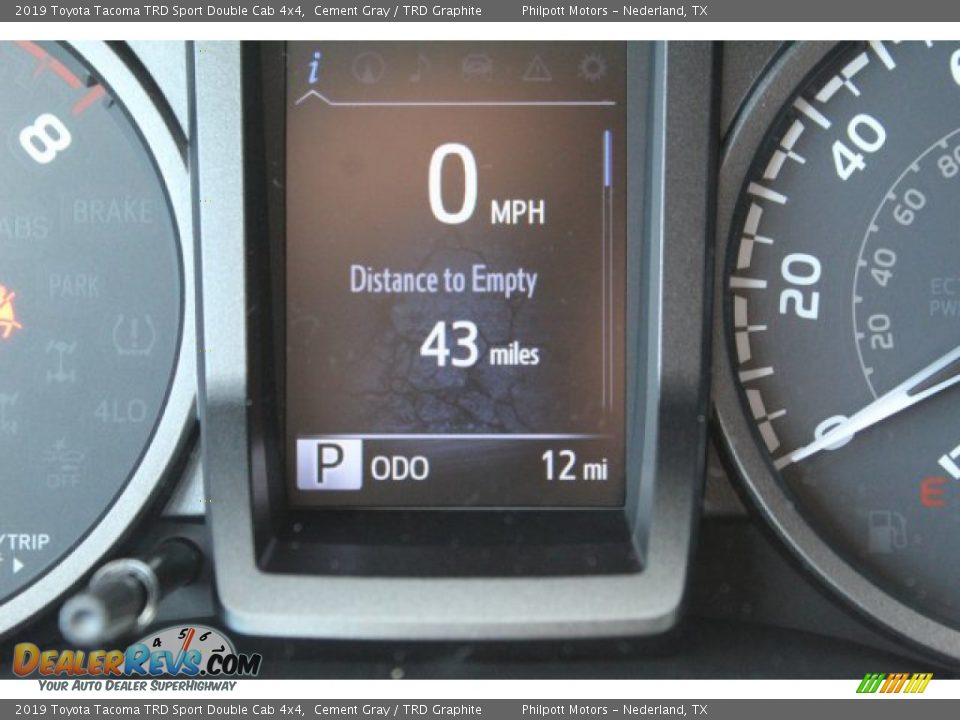 2019 Toyota Tacoma TRD Sport Double Cab 4x4 Cement Gray / TRD Graphite Photo #14