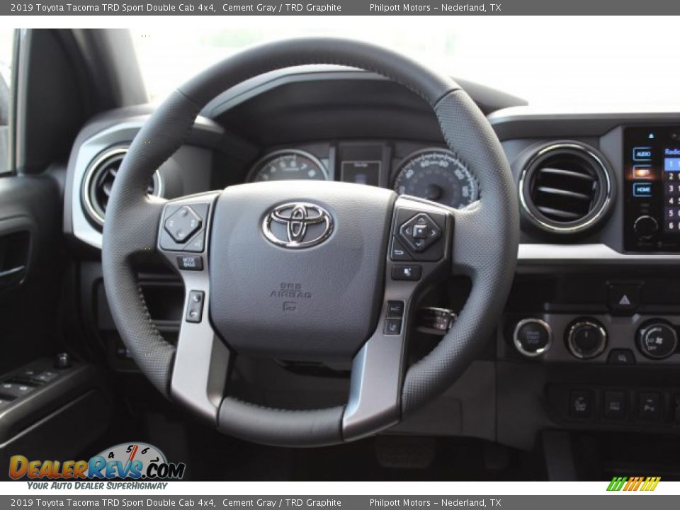 2019 Toyota Tacoma TRD Sport Double Cab 4x4 Cement Gray / TRD Graphite Photo #21