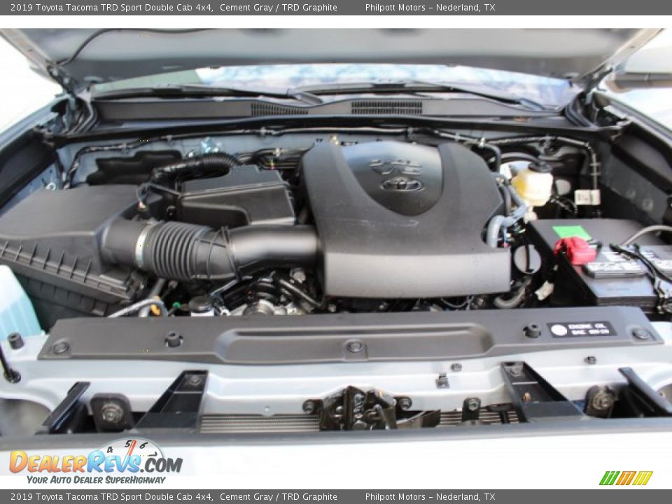 2019 Toyota Tacoma TRD Sport Double Cab 4x4 Cement Gray / TRD Graphite Photo #23