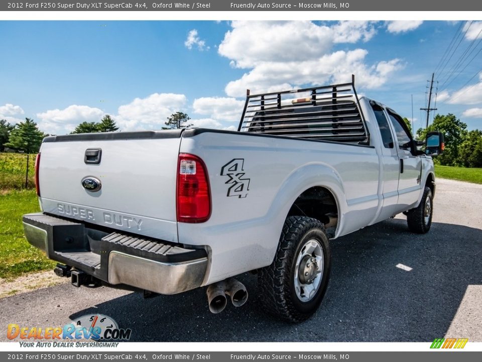 2012 Ford F250 Super Duty XLT SuperCab 4x4 Oxford White / Steel Photo #3