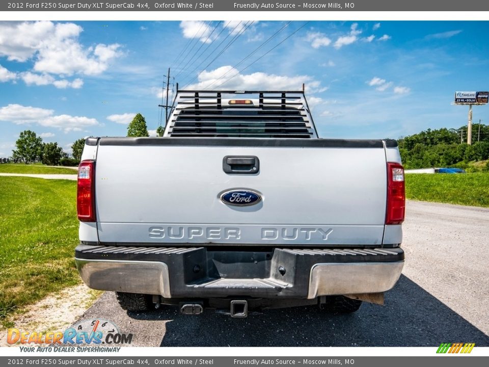 2012 Ford F250 Super Duty XLT SuperCab 4x4 Oxford White / Steel Photo #4