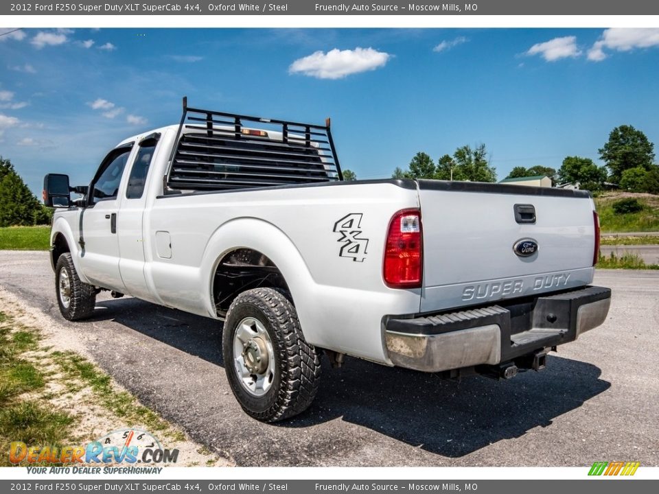 2012 Ford F250 Super Duty XLT SuperCab 4x4 Oxford White / Steel Photo #5