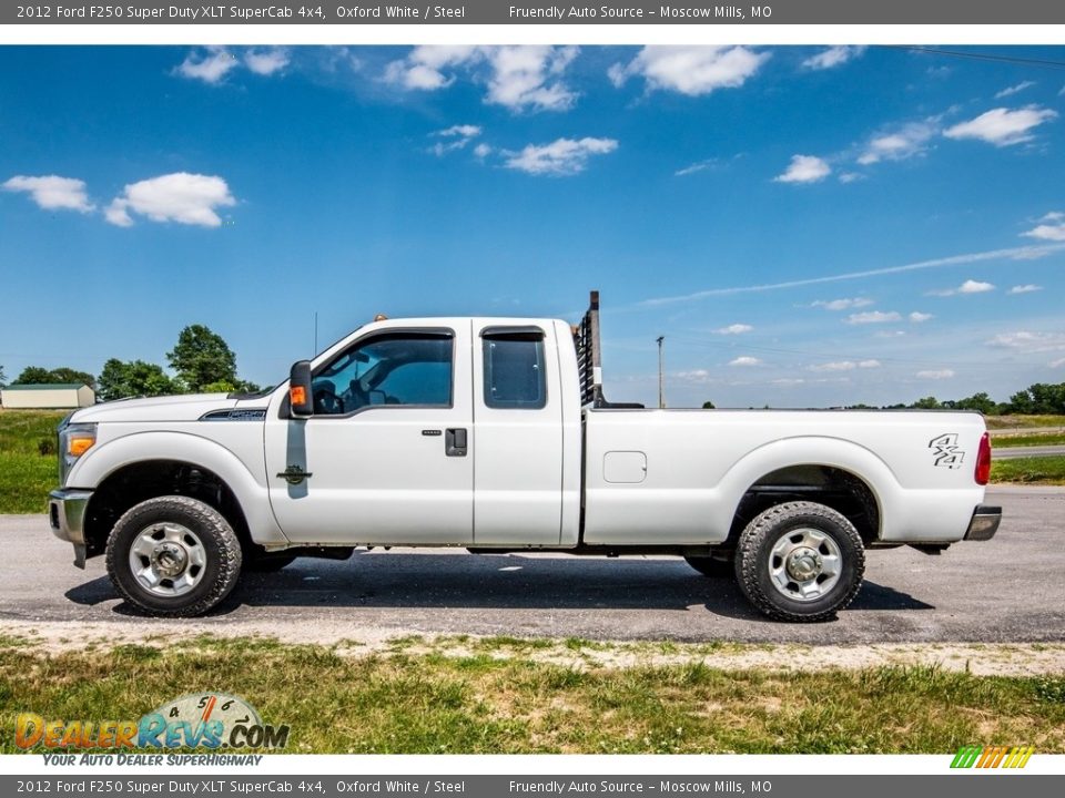 2012 Ford F250 Super Duty XLT SuperCab 4x4 Oxford White / Steel Photo #6