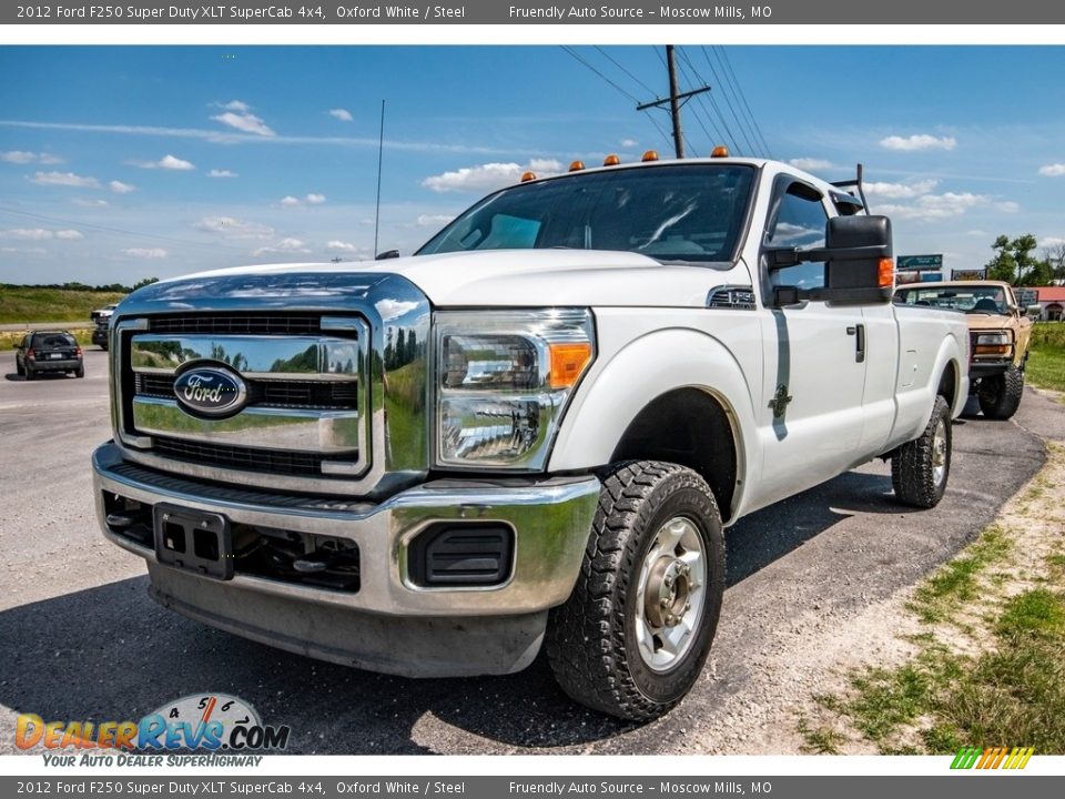 2012 Ford F250 Super Duty XLT SuperCab 4x4 Oxford White / Steel Photo #7