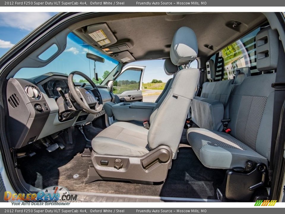 2012 Ford F250 Super Duty XLT SuperCab 4x4 Oxford White / Steel Photo #10