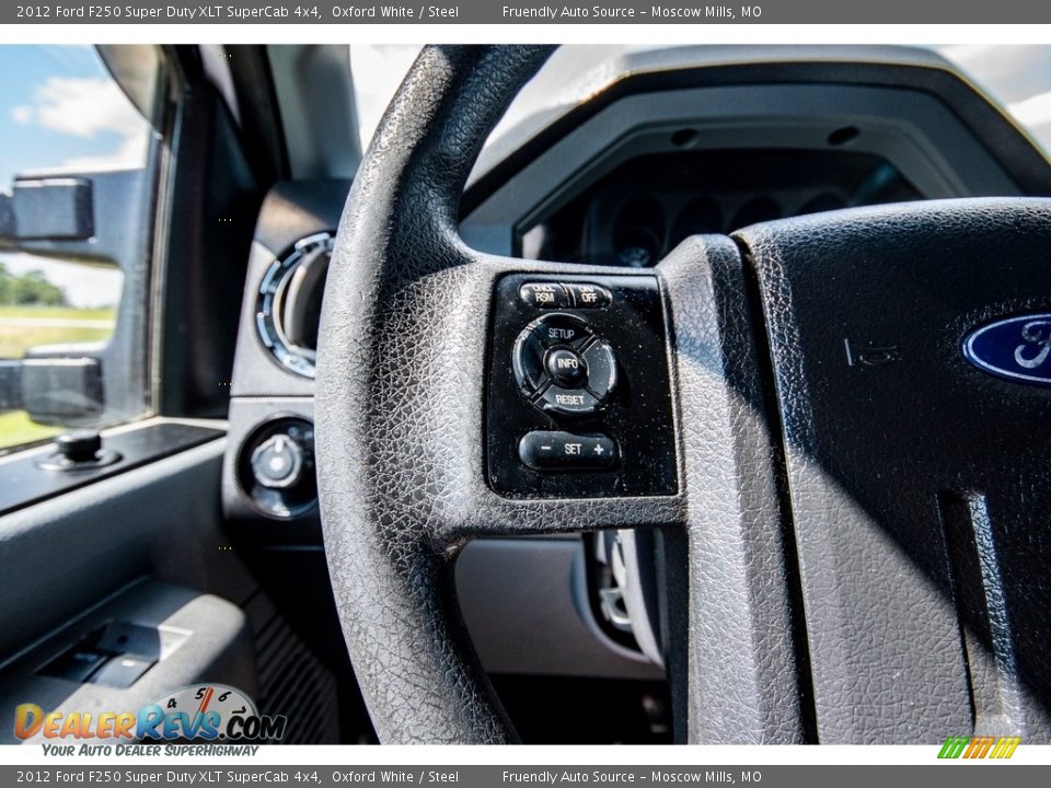 2012 Ford F250 Super Duty XLT SuperCab 4x4 Oxford White / Steel Photo #12
