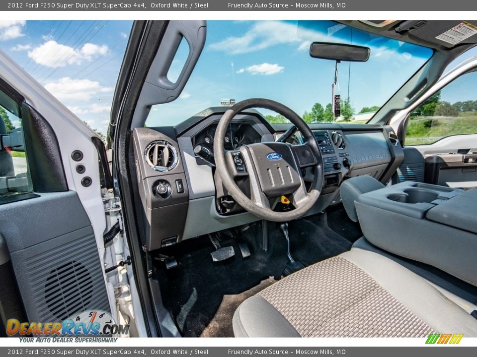 2012 Ford F250 Super Duty XLT SuperCab 4x4 Oxford White / Steel Photo #14