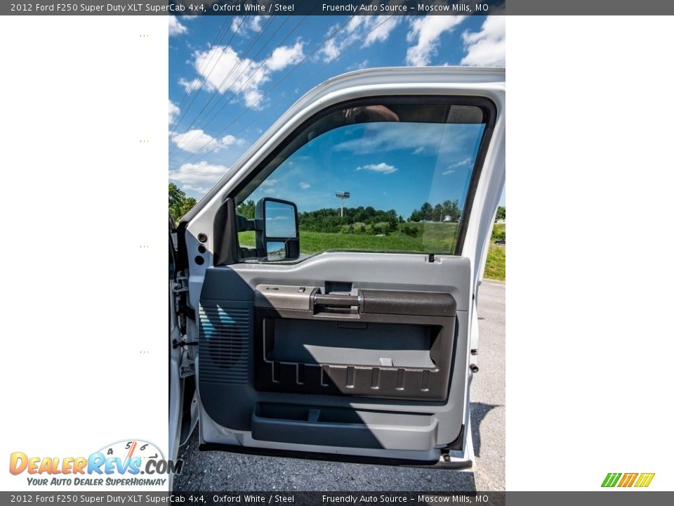 2012 Ford F250 Super Duty XLT SuperCab 4x4 Oxford White / Steel Photo #17