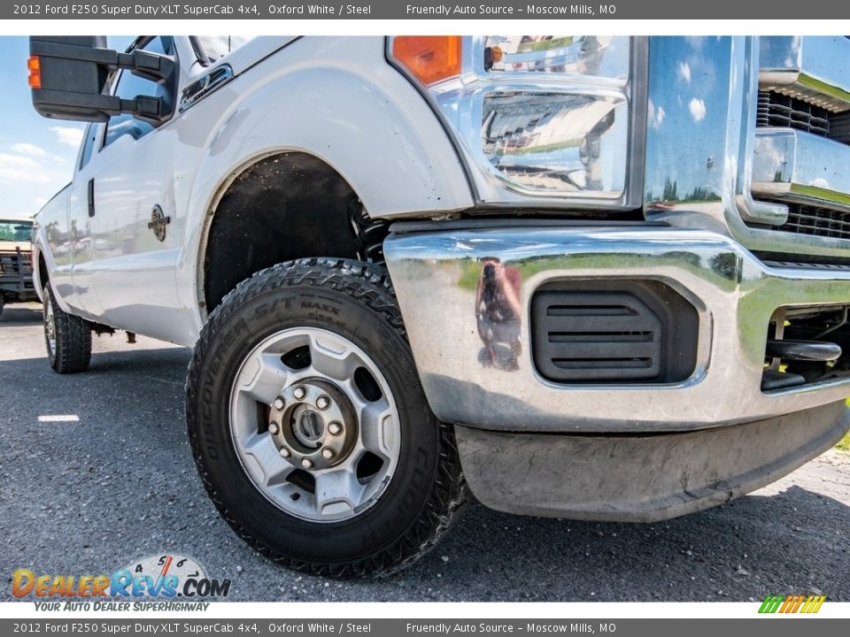2012 Ford F250 Super Duty XLT SuperCab 4x4 Oxford White / Steel Photo #19