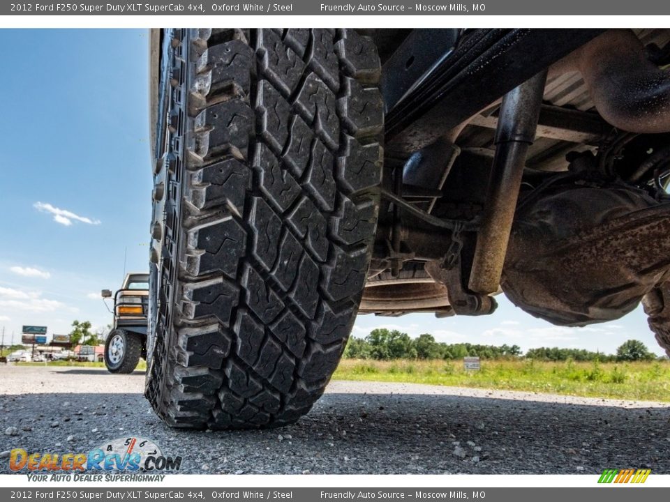 2012 Ford F250 Super Duty XLT SuperCab 4x4 Oxford White / Steel Photo #21
