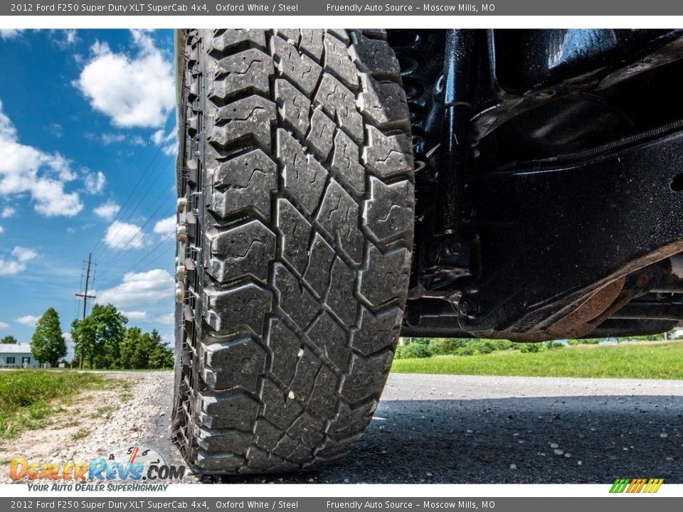 2012 Ford F250 Super Duty XLT SuperCab 4x4 Oxford White / Steel Photo #23