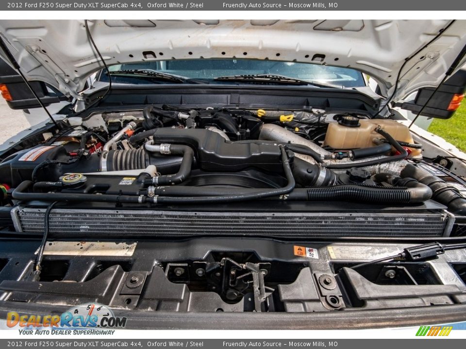2012 Ford F250 Super Duty XLT SuperCab 4x4 Oxford White / Steel Photo #24