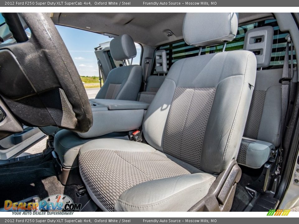 2012 Ford F250 Super Duty XLT SuperCab 4x4 Oxford White / Steel Photo #25