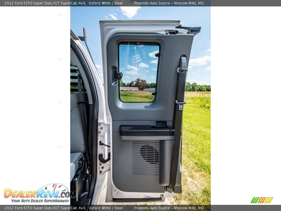 2012 Ford F250 Super Duty XLT SuperCab 4x4 Oxford White / Steel Photo #28
