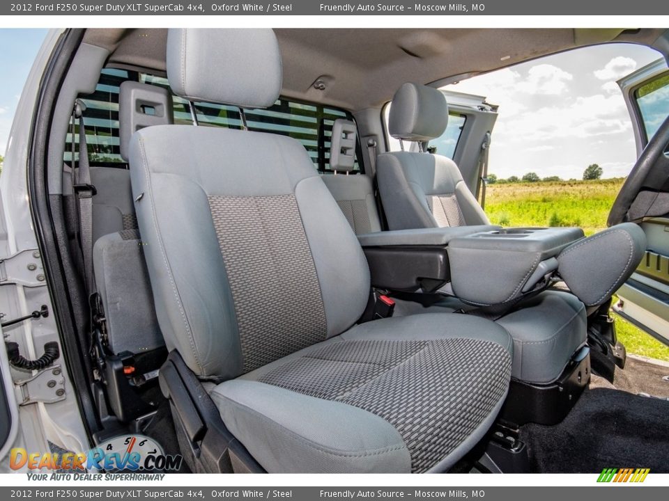 2012 Ford F250 Super Duty XLT SuperCab 4x4 Oxford White / Steel Photo #29