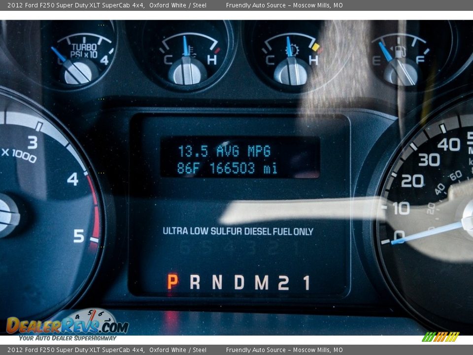 2012 Ford F250 Super Duty XLT SuperCab 4x4 Oxford White / Steel Photo #33