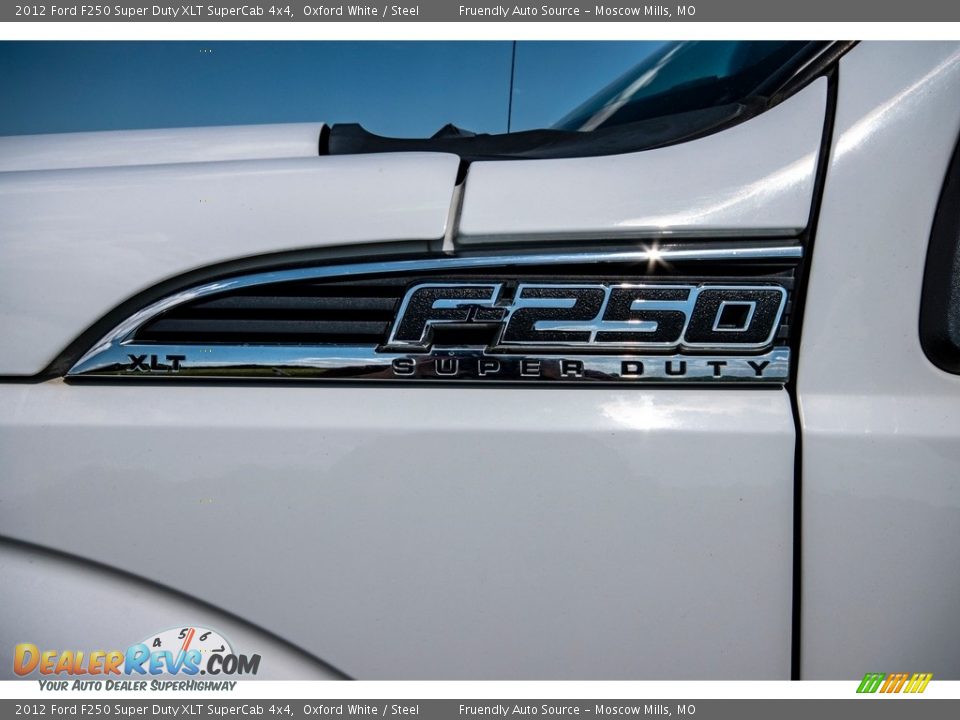 2012 Ford F250 Super Duty XLT SuperCab 4x4 Oxford White / Steel Photo #35