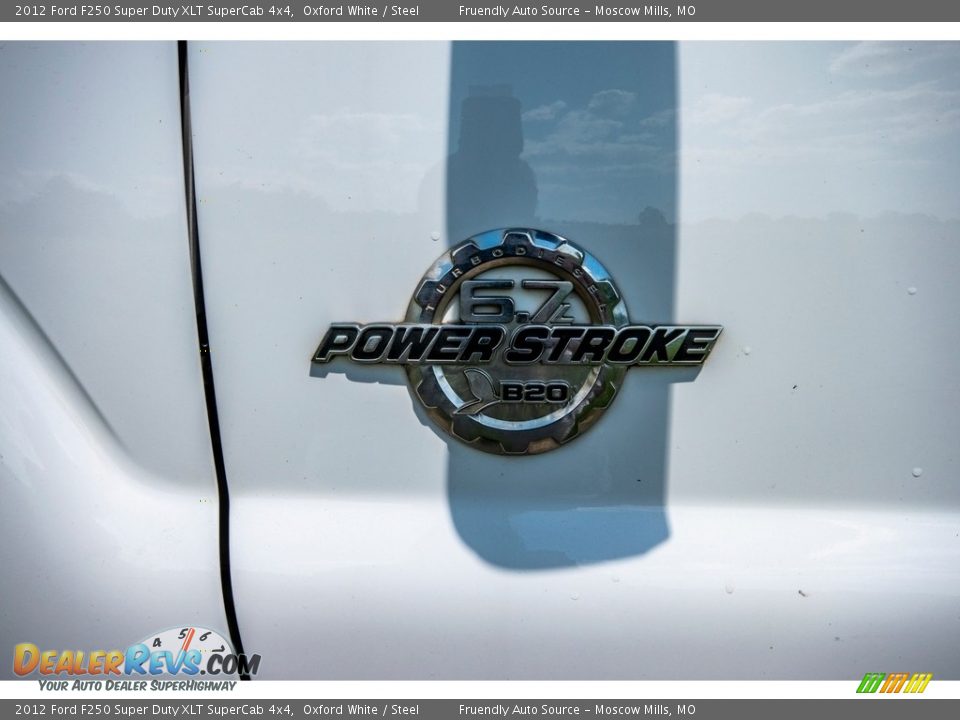 2012 Ford F250 Super Duty XLT SuperCab 4x4 Oxford White / Steel Photo #36