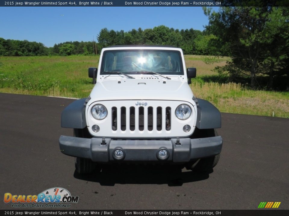 2015 Jeep Wrangler Unlimited Sport 4x4 Bright White / Black Photo #4