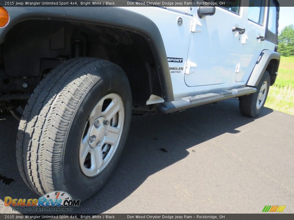 2015 Jeep Wrangler Unlimited Sport 4x4 Bright White / Black Photo #8
