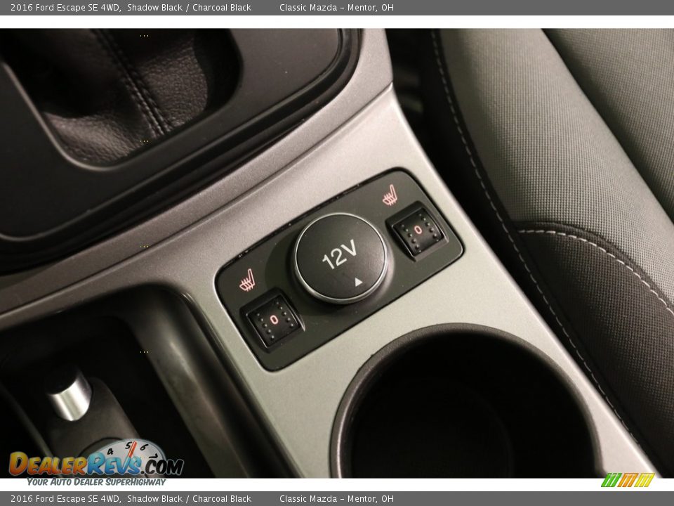 2016 Ford Escape SE 4WD Shadow Black / Charcoal Black Photo #15