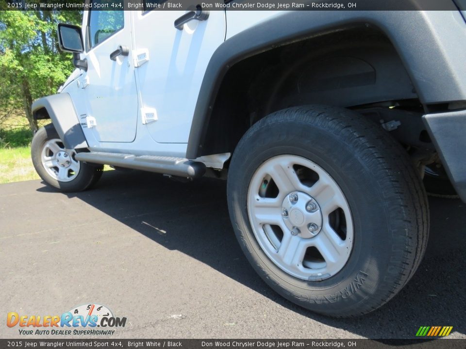 2015 Jeep Wrangler Unlimited Sport 4x4 Bright White / Black Photo #15