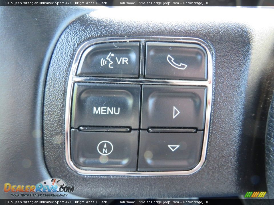 2015 Jeep Wrangler Unlimited Sport 4x4 Bright White / Black Photo #19