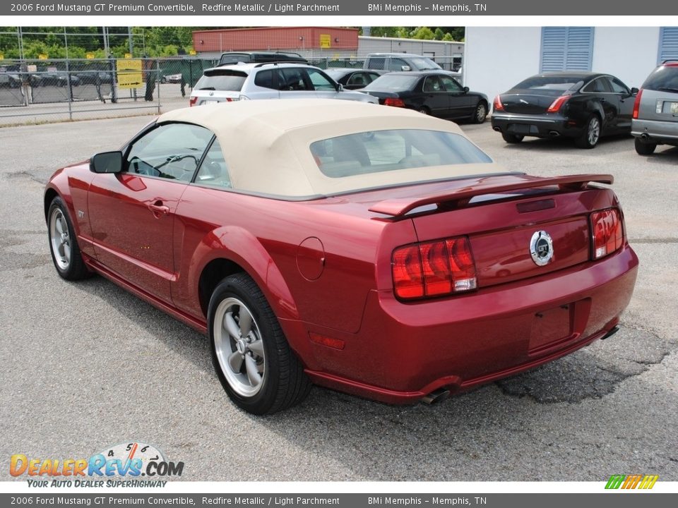 2006 Ford Mustang GT Premium Convertible Redfire Metallic / Light Parchment Photo #3