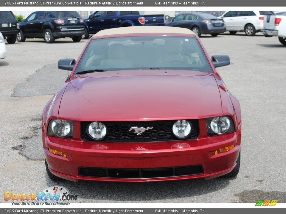 2006 Ford Mustang GT Premium Convertible Redfire Metallic / Light Parchment Photo #8