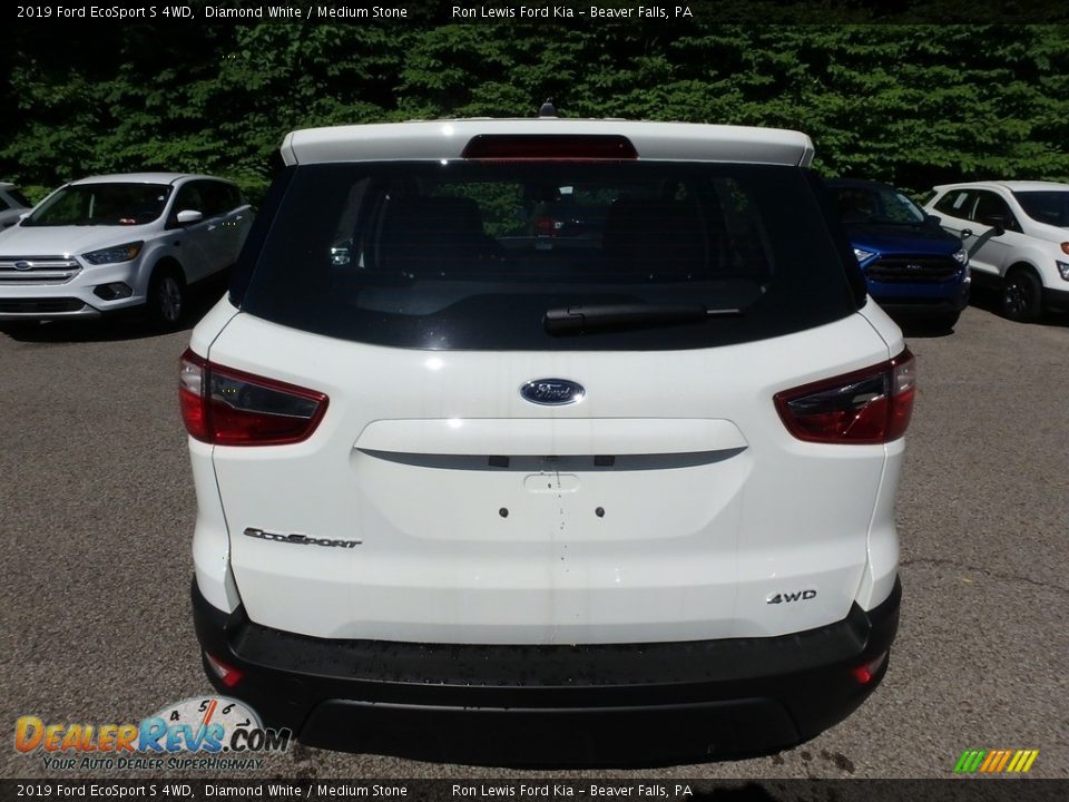 2019 Ford EcoSport S 4WD Diamond White / Medium Stone Photo #4