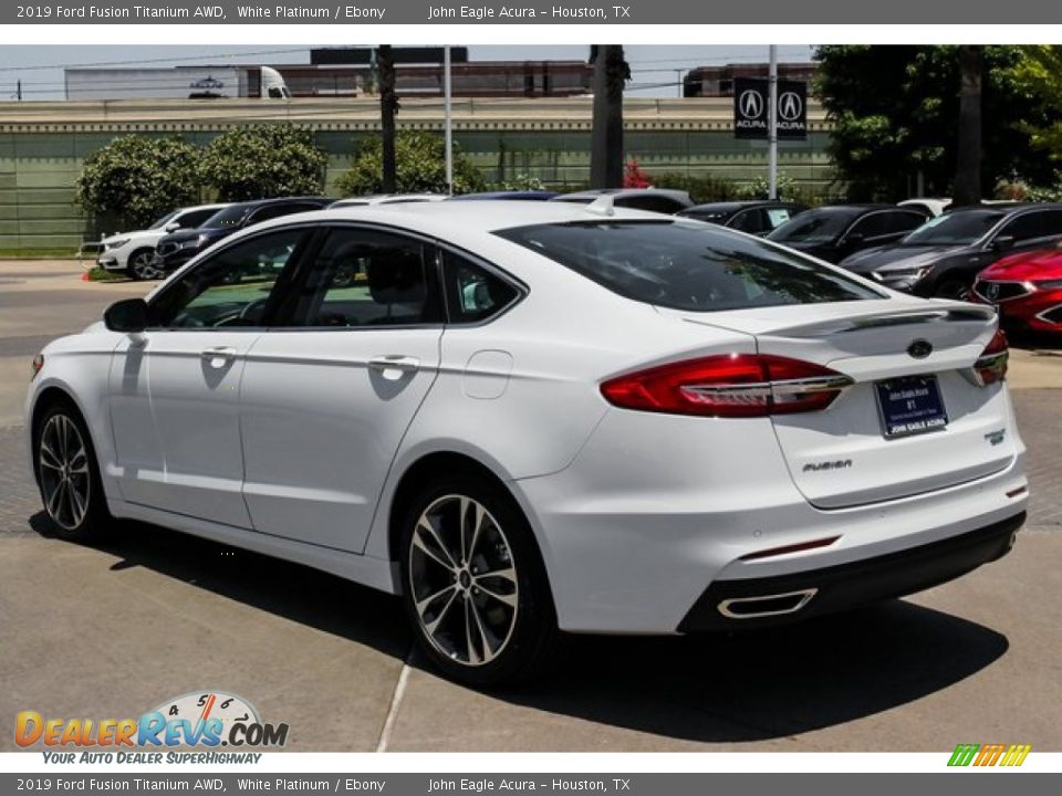 2019 Ford Fusion Titanium AWD White Platinum / Ebony Photo #5