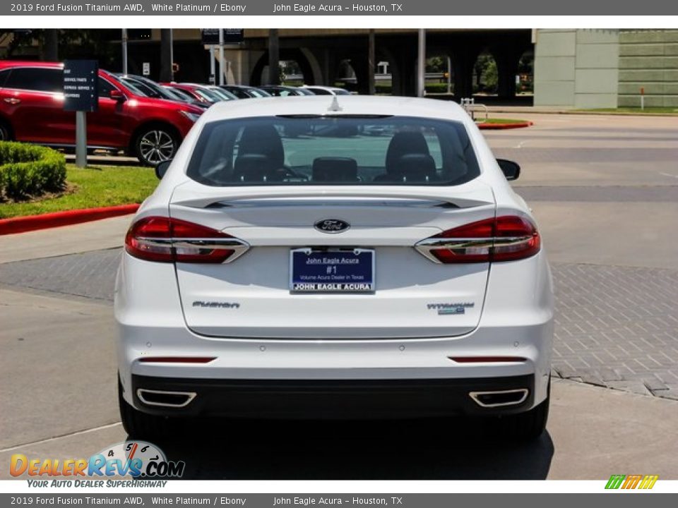 2019 Ford Fusion Titanium AWD White Platinum / Ebony Photo #6