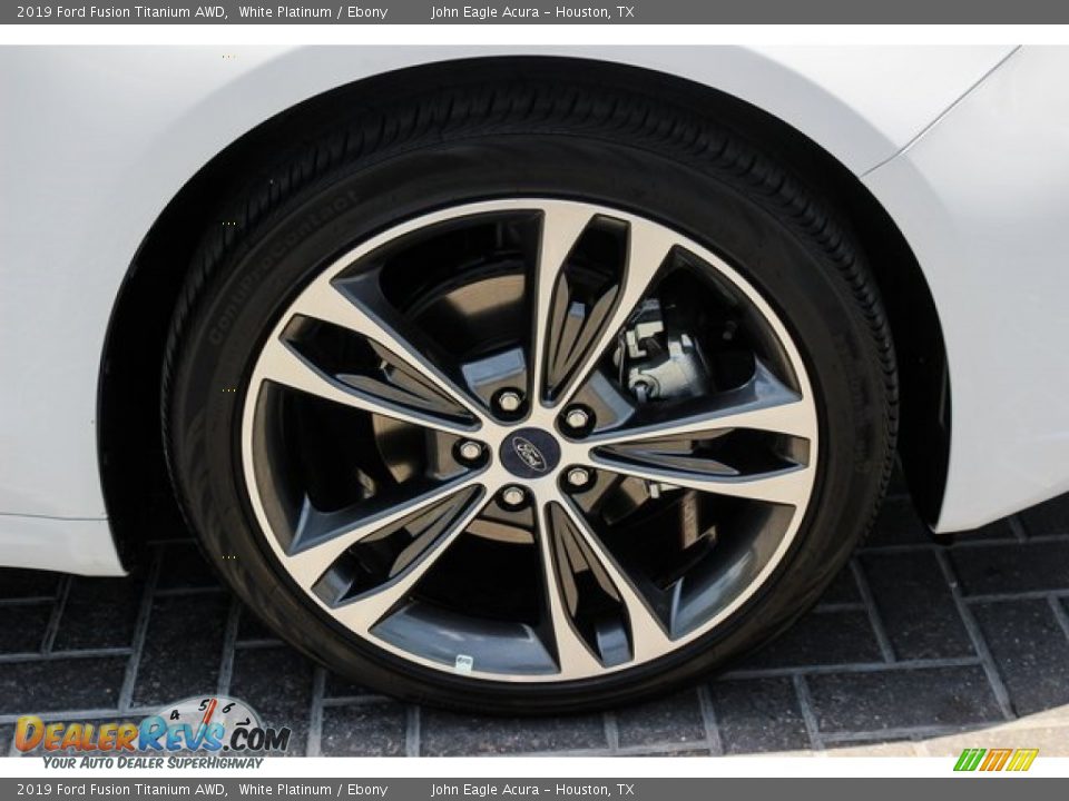 2019 Ford Fusion Titanium AWD White Platinum / Ebony Photo #10