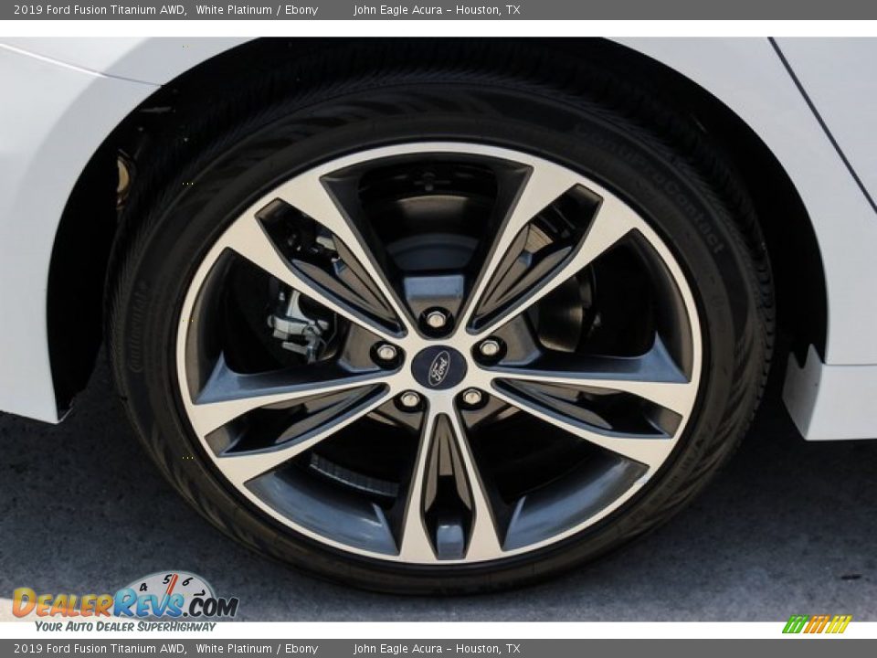 2019 Ford Fusion Titanium AWD White Platinum / Ebony Photo #11