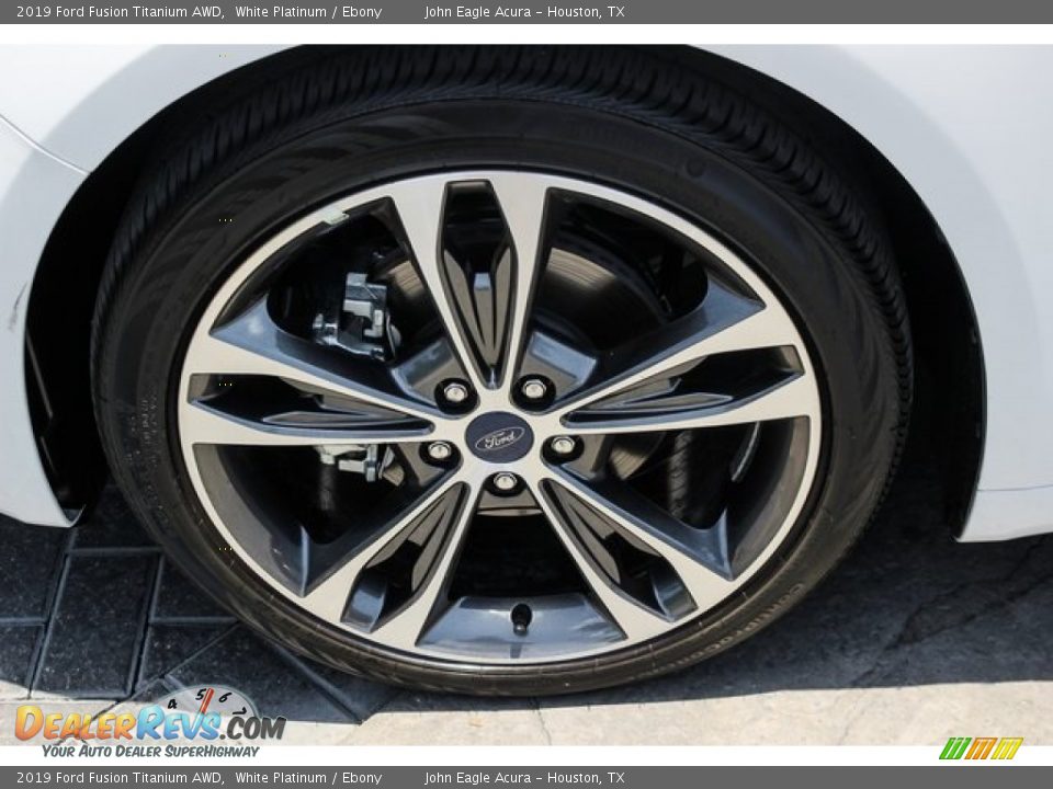 2019 Ford Fusion Titanium AWD White Platinum / Ebony Photo #13
