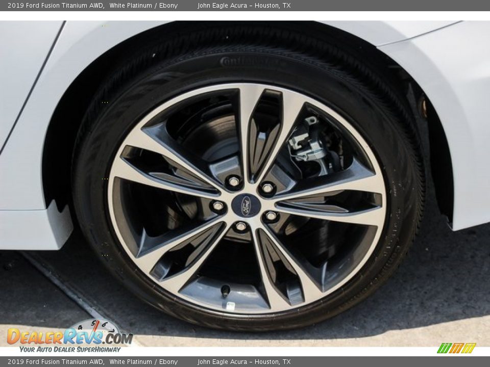 2019 Ford Fusion Titanium AWD White Platinum / Ebony Photo #14