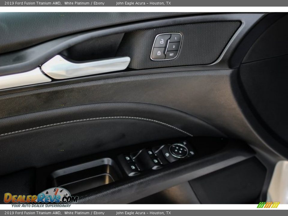 2019 Ford Fusion Titanium AWD White Platinum / Ebony Photo #15