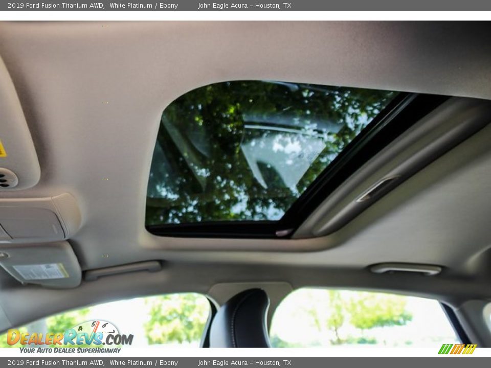 2019 Ford Fusion Titanium AWD White Platinum / Ebony Photo #17