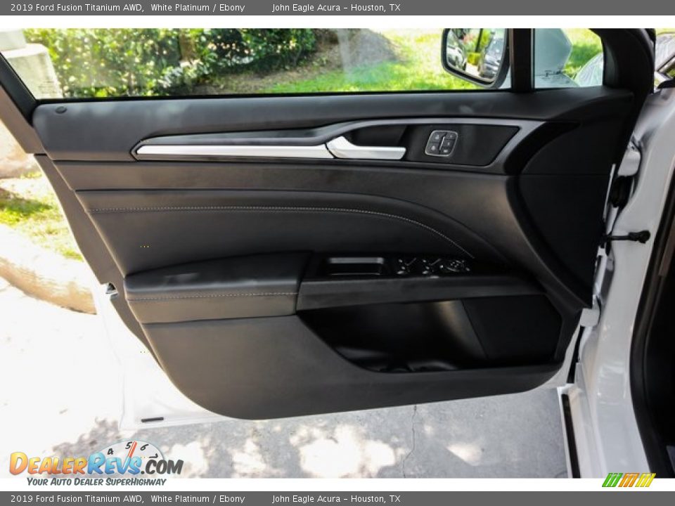 2019 Ford Fusion Titanium AWD White Platinum / Ebony Photo #18