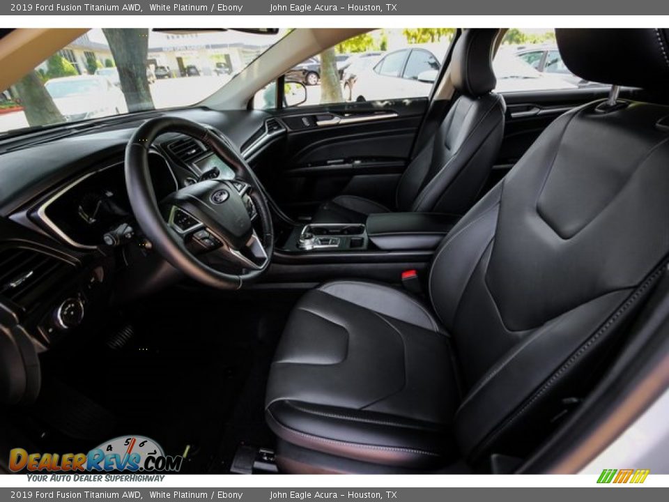 2019 Ford Fusion Titanium AWD White Platinum / Ebony Photo #19