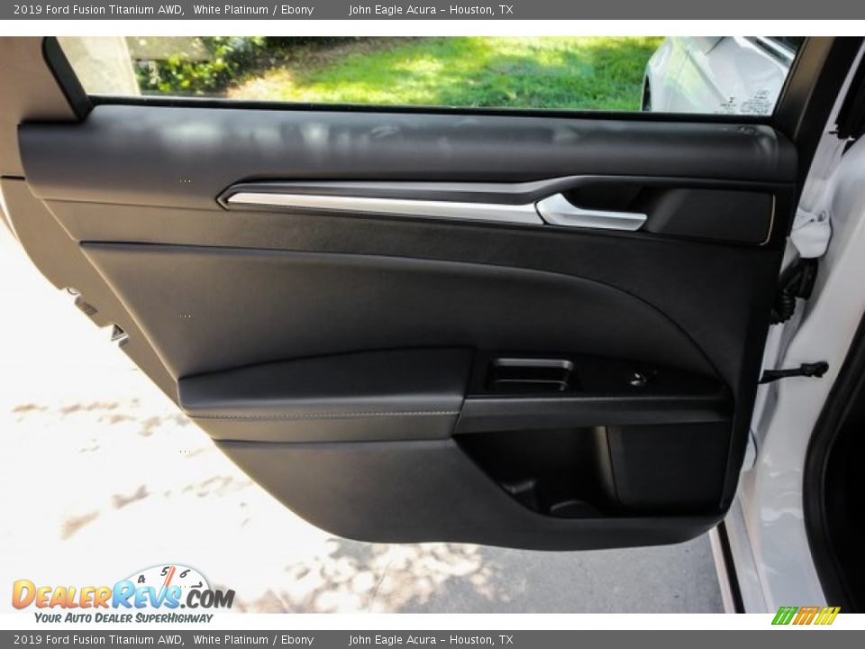 2019 Ford Fusion Titanium AWD White Platinum / Ebony Photo #20