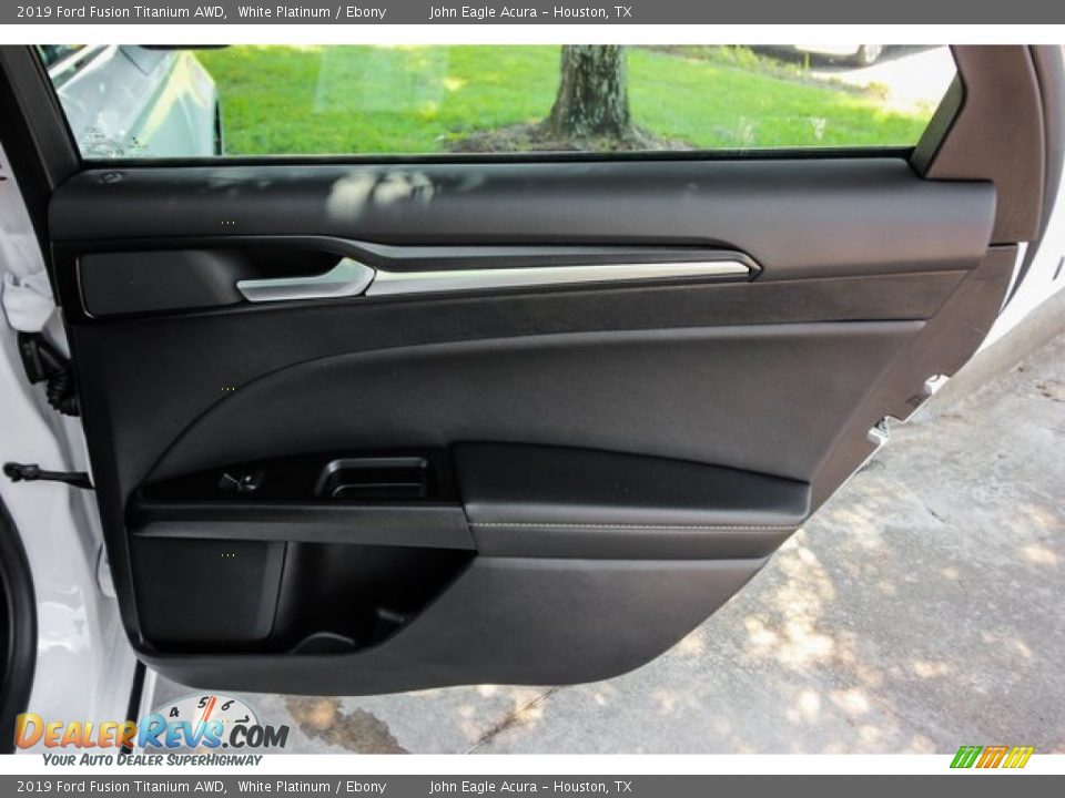 2019 Ford Fusion Titanium AWD White Platinum / Ebony Photo #23