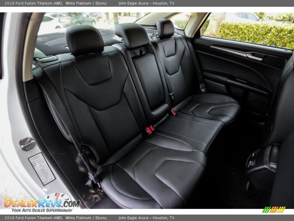 2019 Ford Fusion Titanium AWD White Platinum / Ebony Photo #24