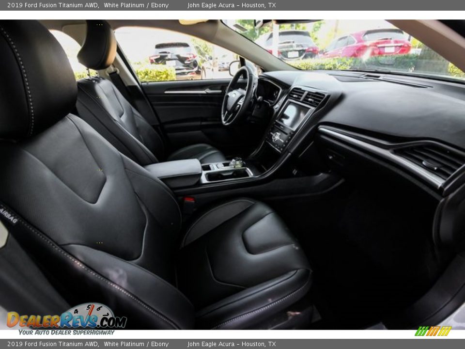 2019 Ford Fusion Titanium AWD White Platinum / Ebony Photo #26