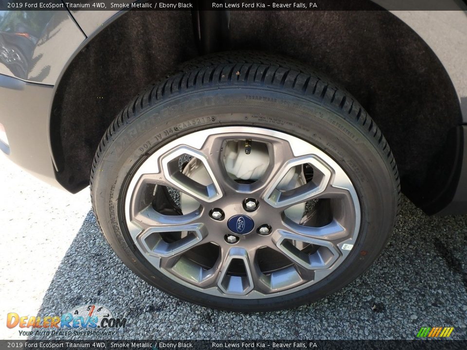 2019 Ford EcoSport Titanium 4WD Smoke Metallic / Ebony Black Photo #10