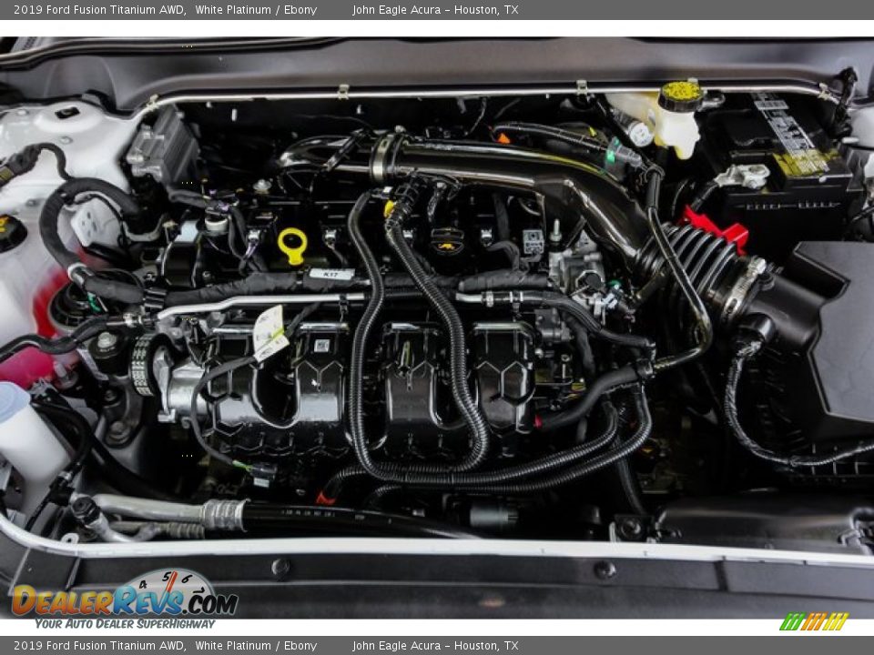 2019 Ford Fusion Titanium AWD White Platinum / Ebony Photo #27
