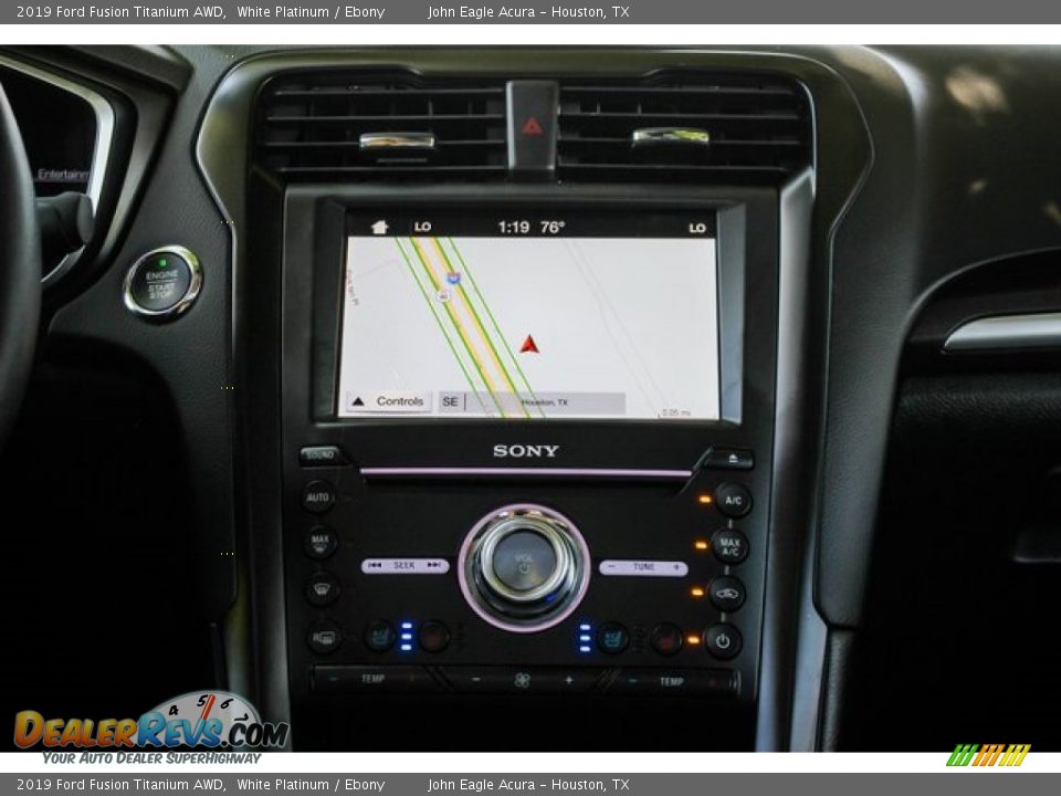 2019 Ford Fusion Titanium AWD White Platinum / Ebony Photo #29