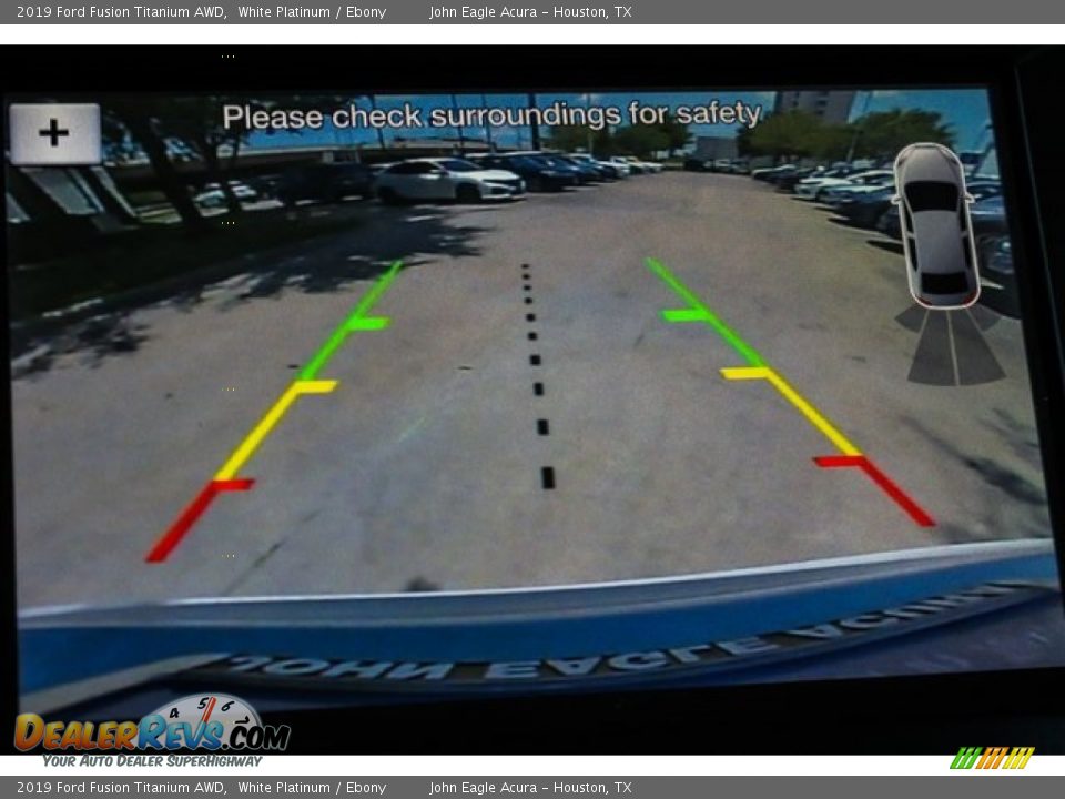 2019 Ford Fusion Titanium AWD White Platinum / Ebony Photo #32