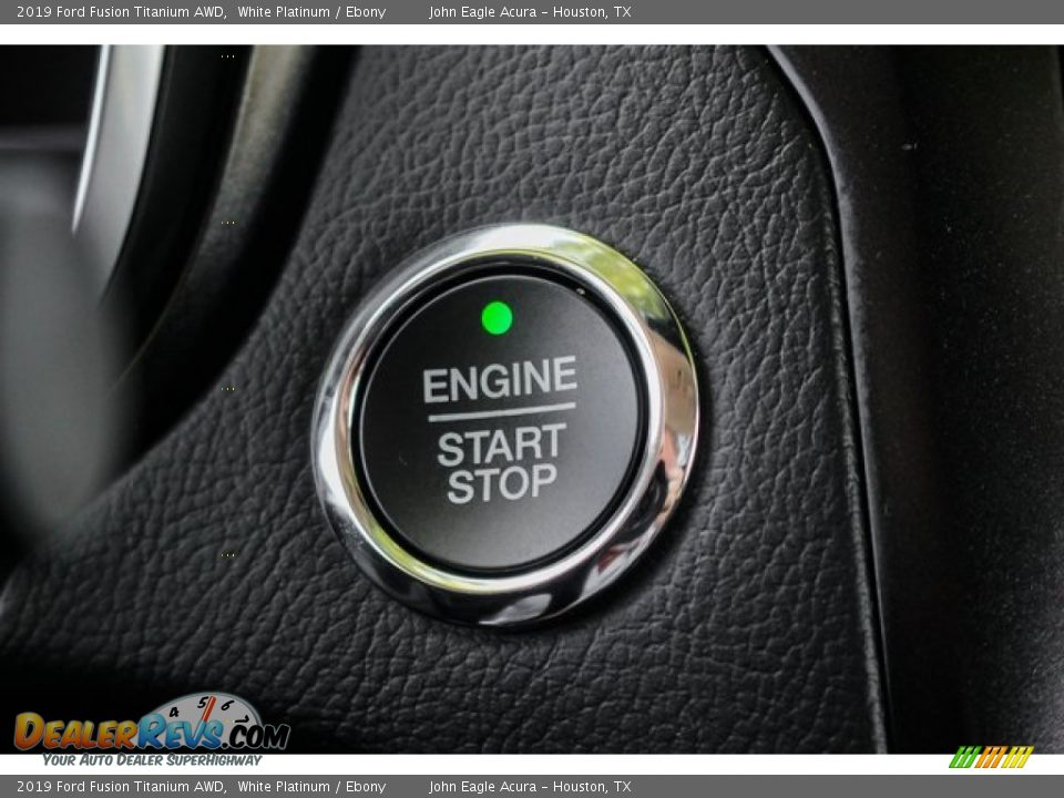 2019 Ford Fusion Titanium AWD White Platinum / Ebony Photo #33