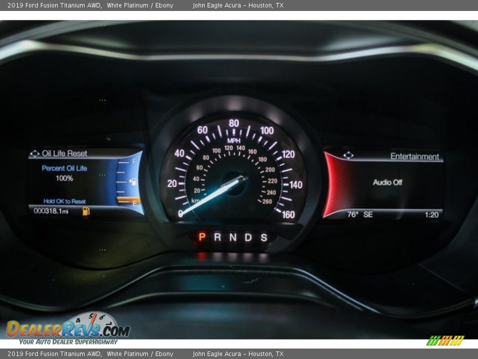 2019 Ford Fusion Titanium AWD White Platinum / Ebony Photo #34